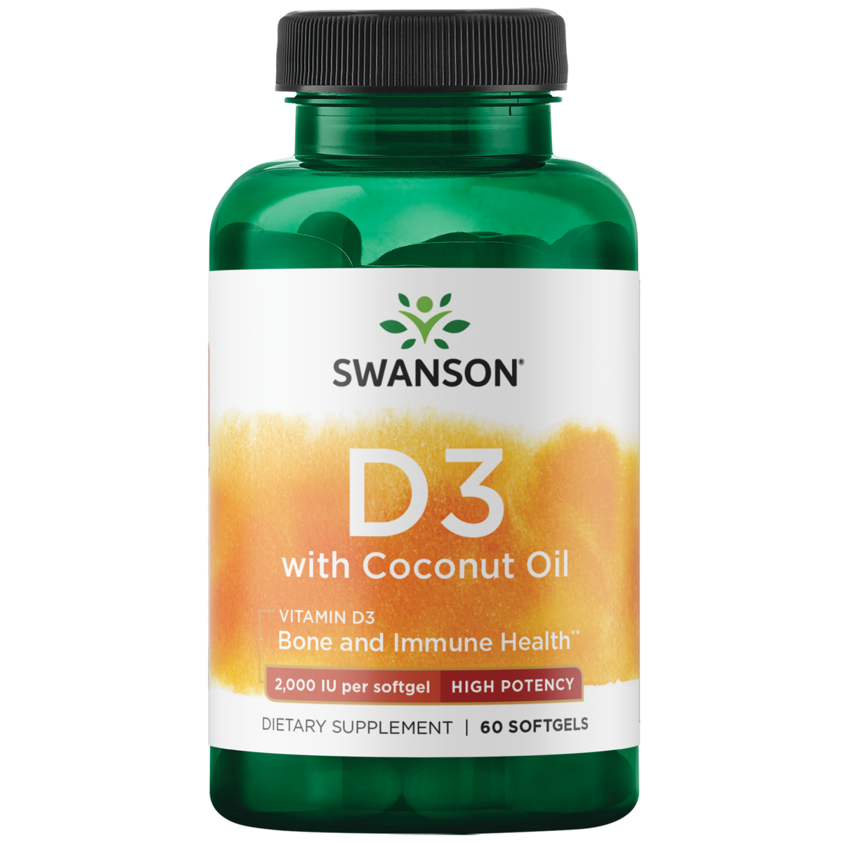 Vitamin D3 Vaj Kokosi 2000 IU 60 Softgels
