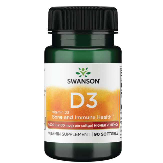 Vitamin D3 4000 IU 90 Softgels