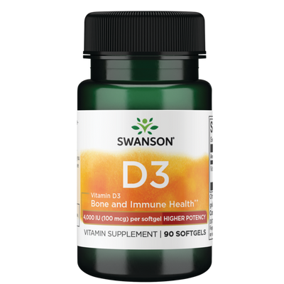 Vitamin D3 4000 IU 90 Softgels