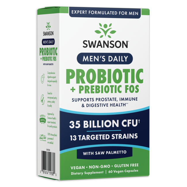 Men’s Daily Probiotic + Prebiotic FOS 60 Kapsula