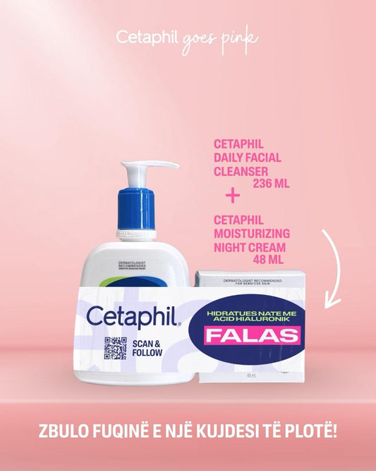 Cetaphil Set (Daily Facial Cleanser *236ml + Moisturizing Night Cream *48ml FALAS)