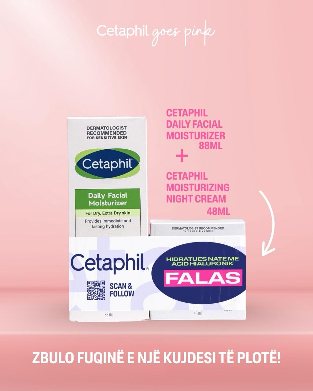 Cetaphil Set (Daily Facial Moisturizer *88ml + Moisturizing Night Cream *48ml FALAS)