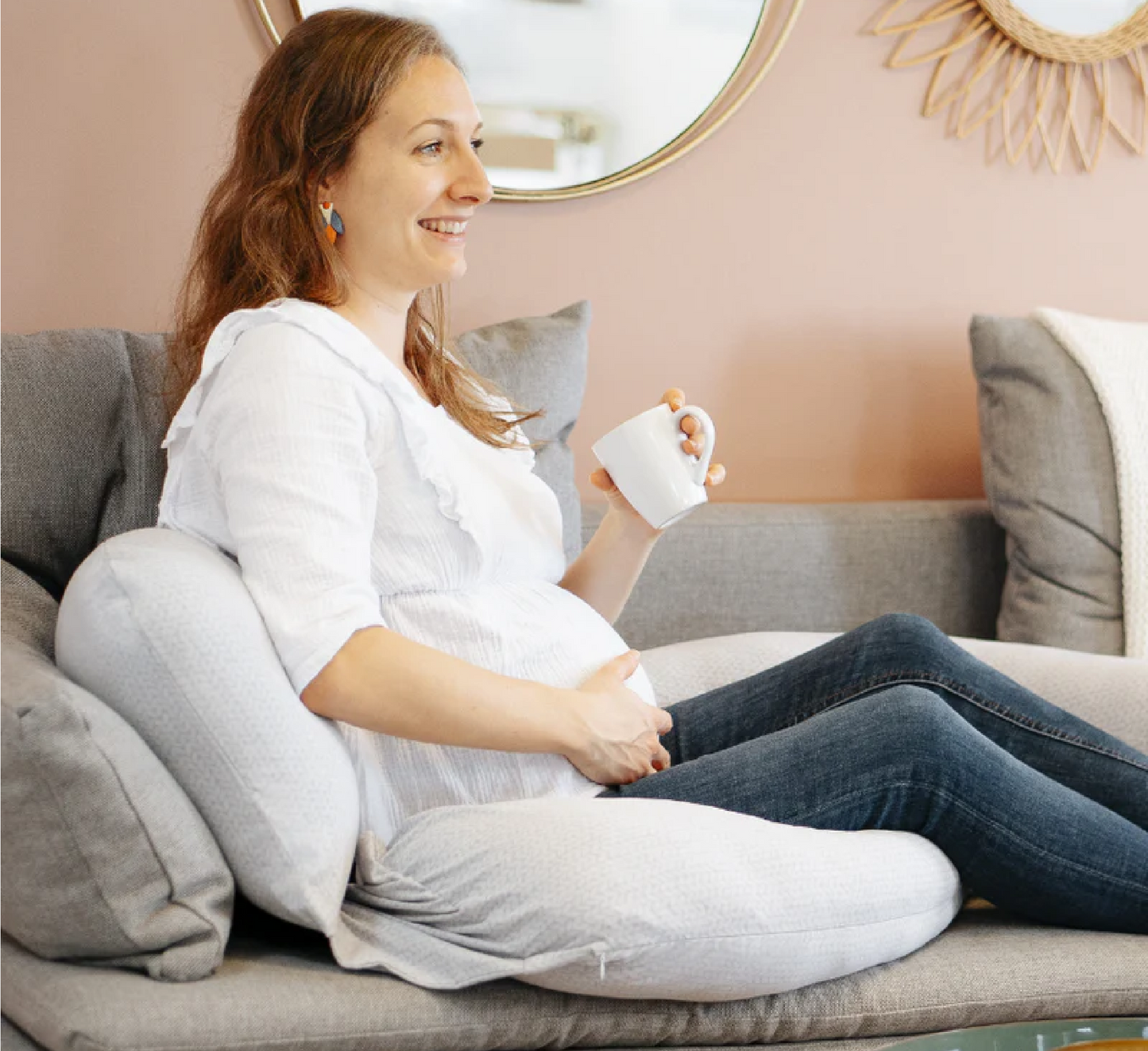 Jastëk Shtatzënie dhe Ushqyerjeje me Gji B LOVE XXL