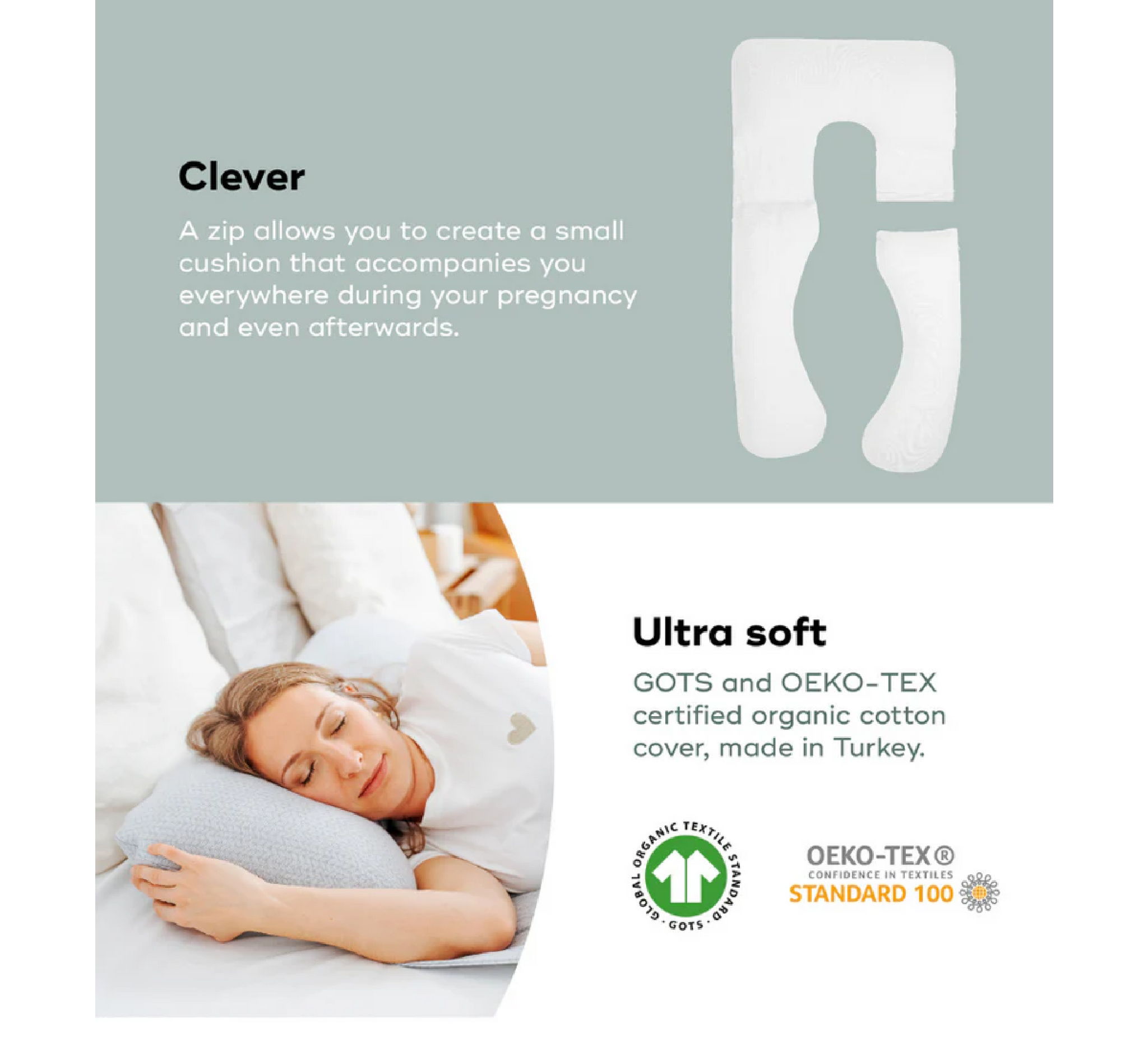 Jastëk Shtatzënie dhe Ushqyerjeje me Gji B LOVE XXL