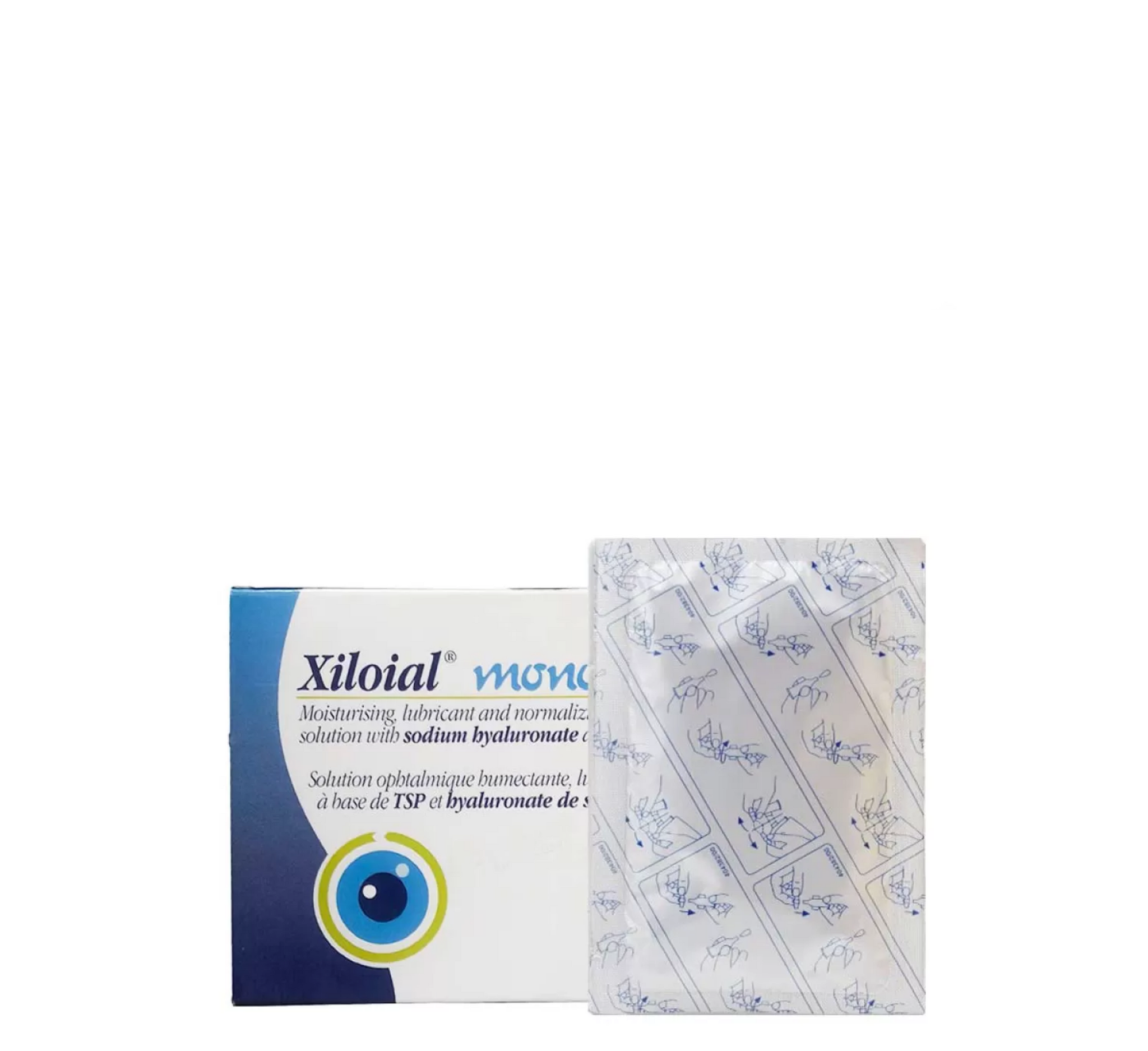 Tretësirë për sytë Xiloial Mono (Hialuronat Natriumi + TSP) *20 flakona x 0.5ml