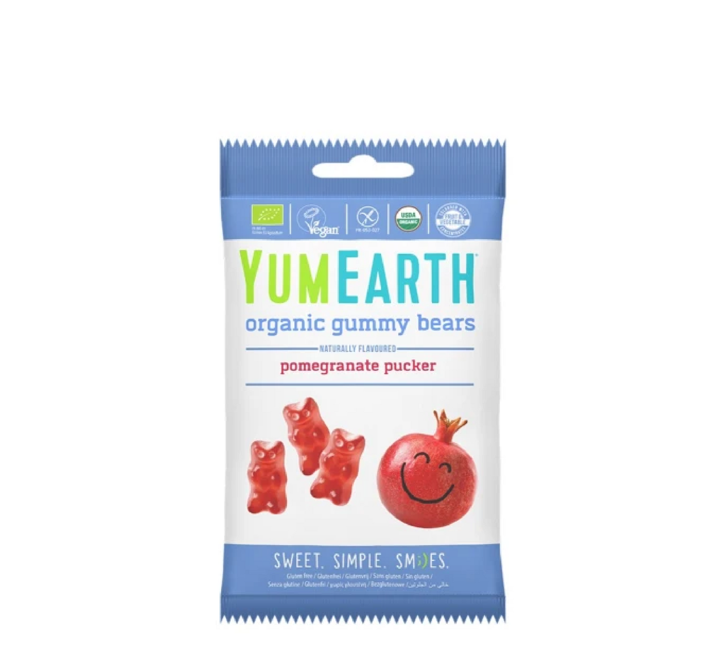YUMEARTH Organic Gummy Bears (Pomegranate Flavour)
