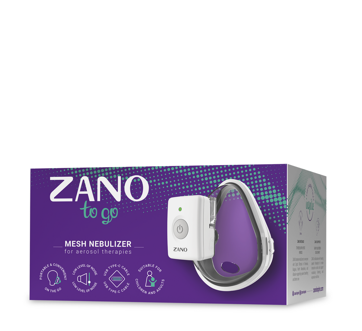 ZANO TO GO Mesh Nebulizer for Aerosol Therapies
