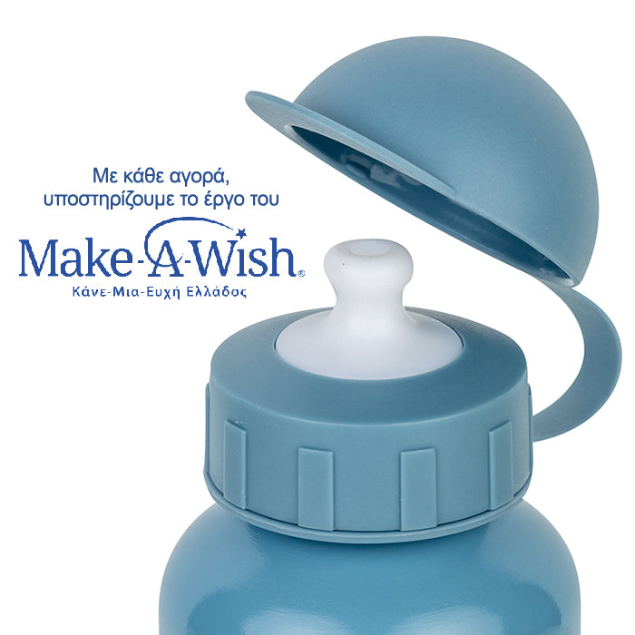 Aluminum water bottle "We Care" blue 400ml