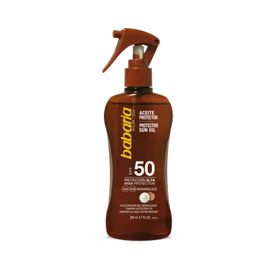Babaria Protective Tanning Sun Oil Coconut SPF50 (*200ml)