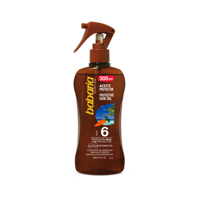 Babaria Protective Tanning Sun Oil Carrot SPF6 (*300ml)