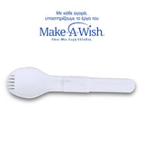 Rectangular stainless steel lunch box "We Care", yellow 800ml