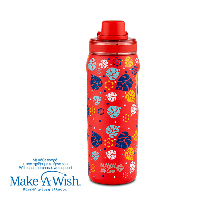 Stainless steel thermos bottle with spout "We Care", Aloha 500ml