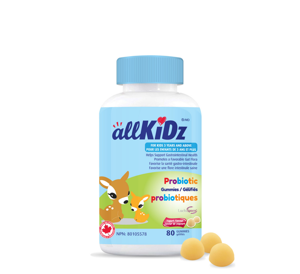 allKiDz® Probiotic Gummies (3+ Years) *80gummies