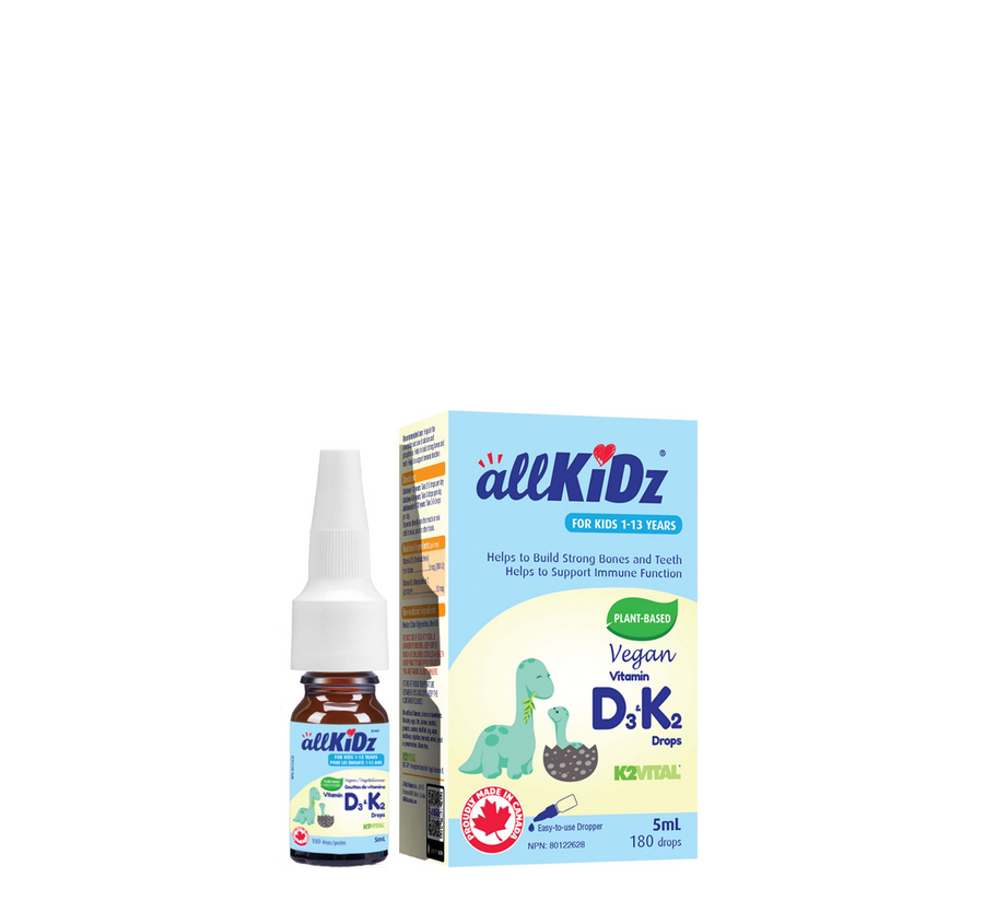 allKidz Вегански капки за витамин D3 и K2 *5 мл