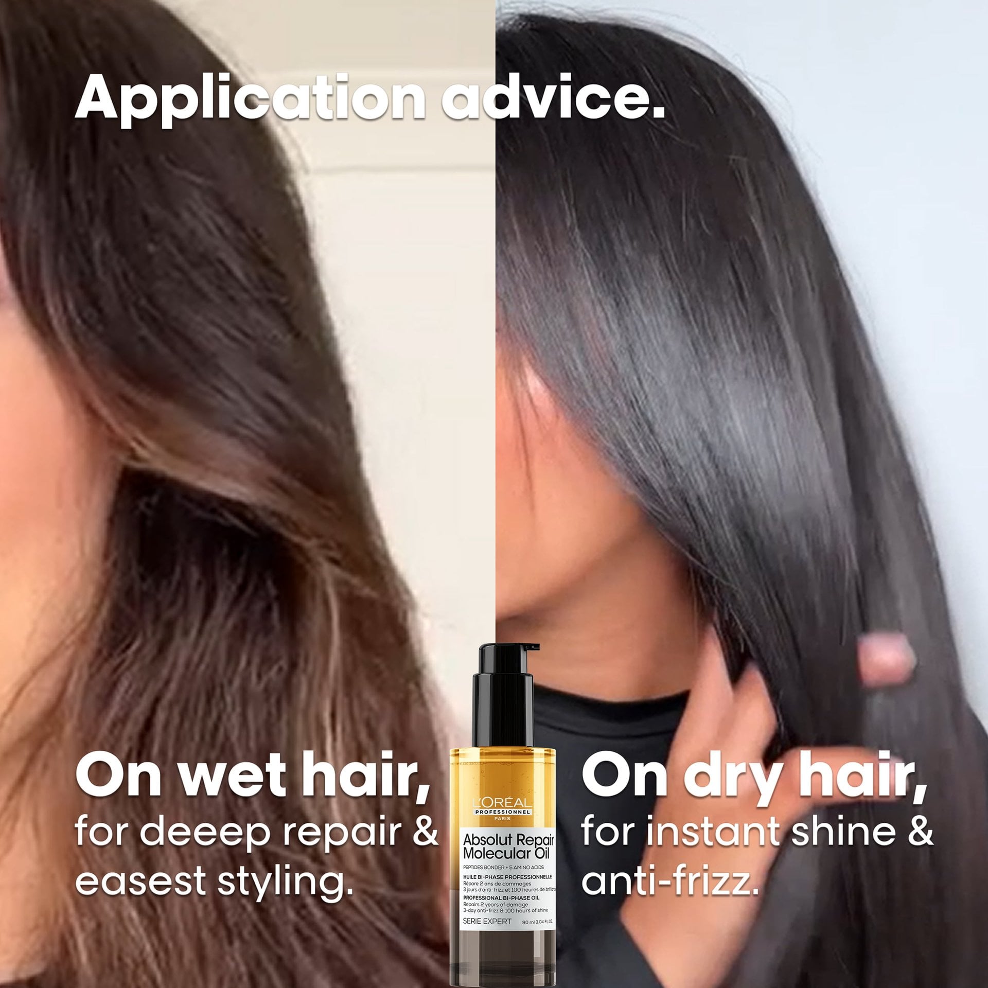 Professional Bi-phase Oil for damaged hair.