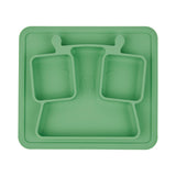Assiette compartimentée anti-dérapante