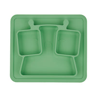 Assiette compartimentée anti-dérapante