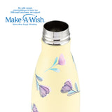 Stainless steel vacuum travel bottle bamboo "We care", Cream Floral 500ml
