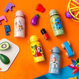 Aluminum water bottle "We Care" blue 400ml