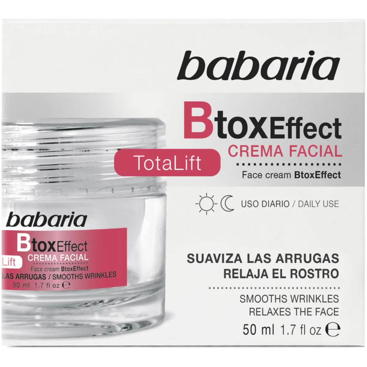 Babaria Botox Effect Crema Facial Totalift veido kremas, 50 ml