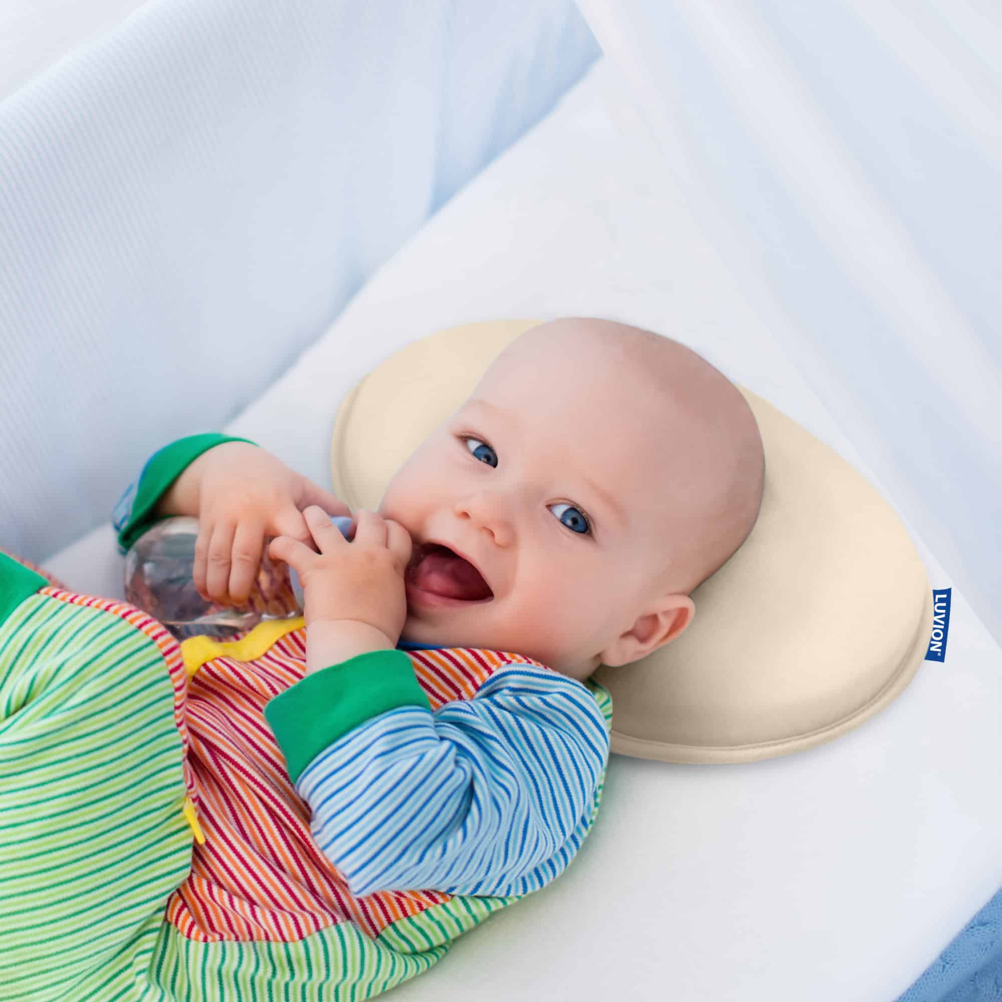 LUVION® Baby Head Cushion Sand Beige