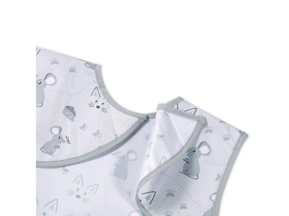 Babyono apron mouse grey 1641/01