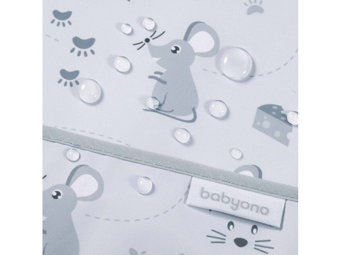 Babyono apron mouse grey 1641/01