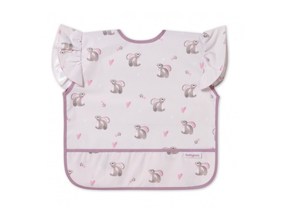 Babyono apron bunny pink 1641/03
