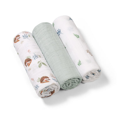 Muslin Diapers Mint *3pk