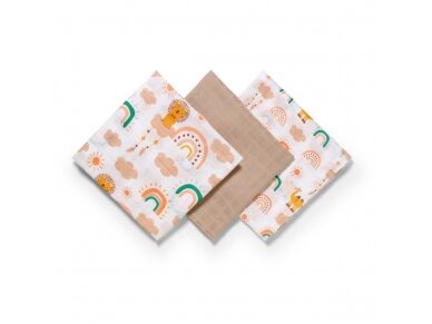 BabyOno muslin diapers, rudas, 348/08