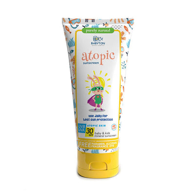 Babyton Krem Dielli për Lëkurë Atopike SPF30+ – 100 ml