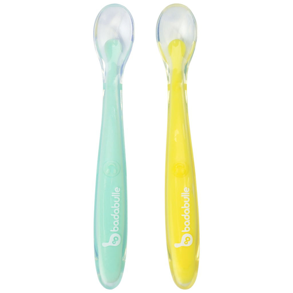badabulle silicone spoon set of 2 2 piece