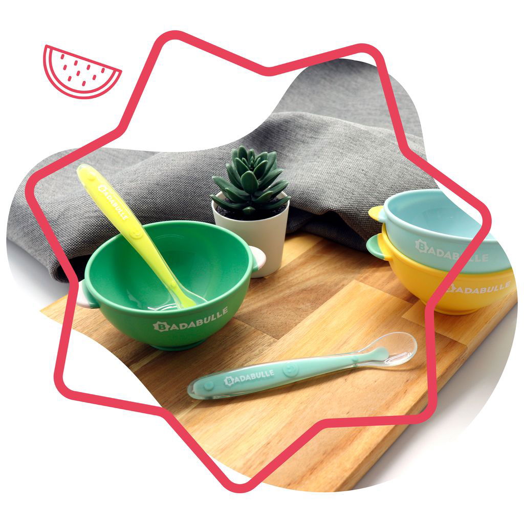 badabulle silicone spoon set of 2 2 piece