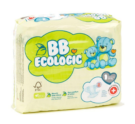 BB ECOLOGIC NEWBORN 2/5 KG T1 *27 PCS - Halsa