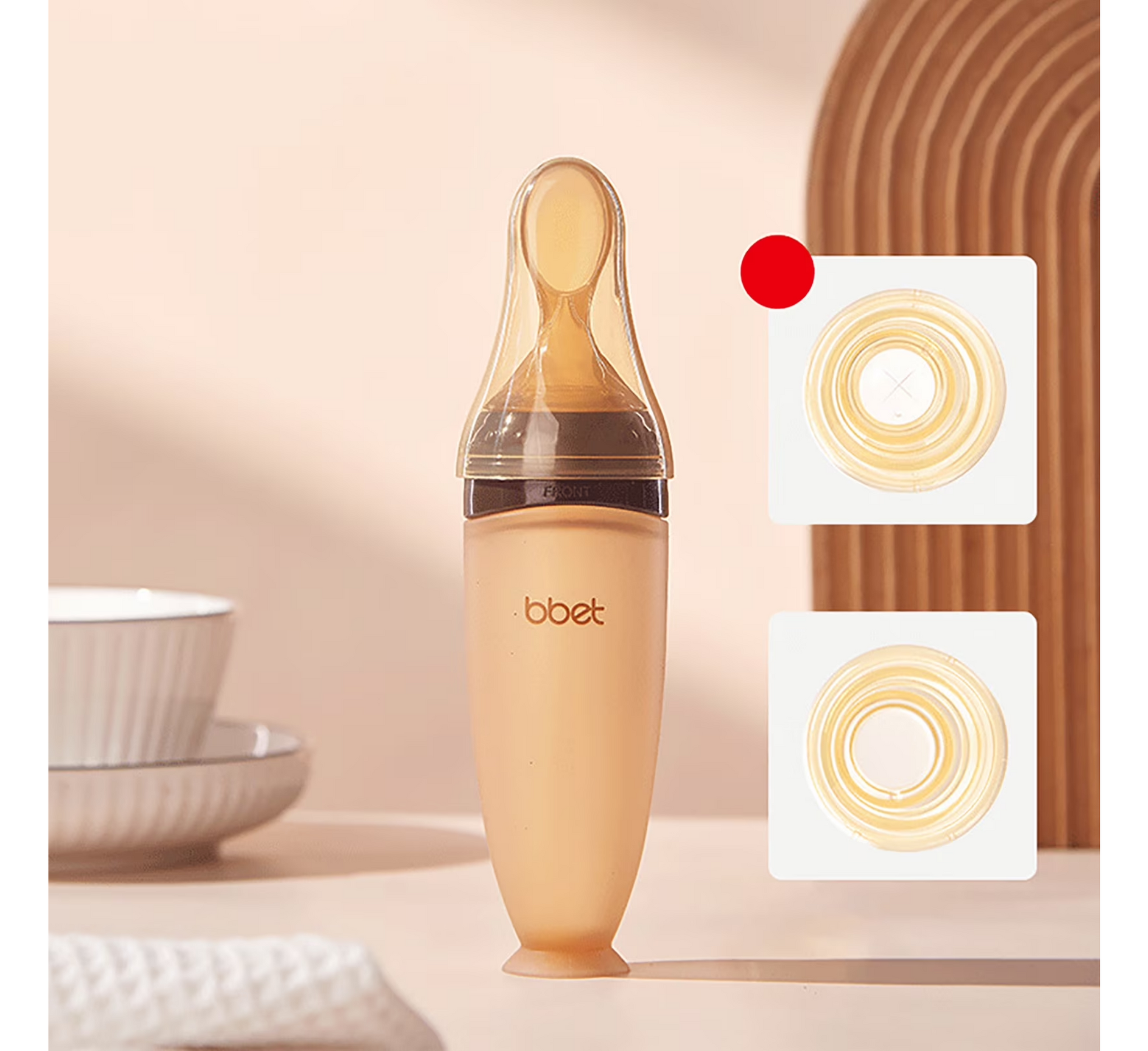 bbet Baby Silicone Spoon Feeding Feeder