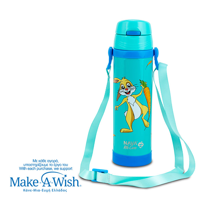 Stainless steel insulated water bottle "We Care", Rabbit 500ml