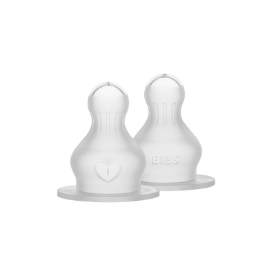 Bibs Bottle Silicone Nipple Round (koke biberoni) *2 Pack