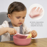 Bendable baby cutlery, pink