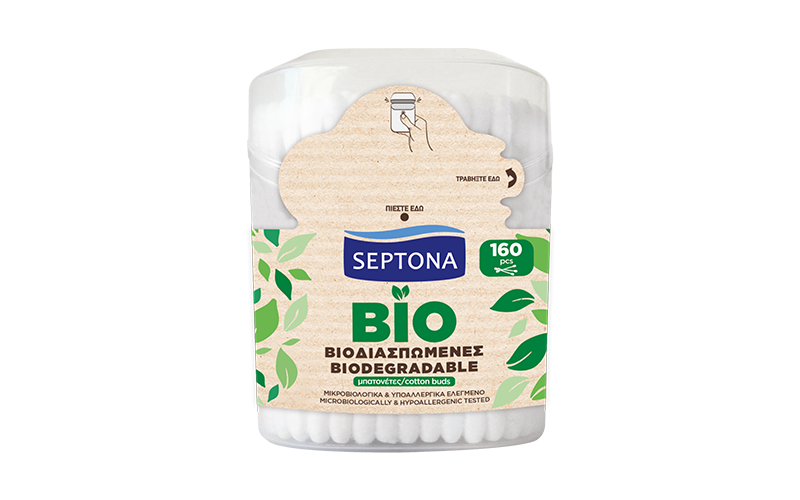 160 Biodegradable cotton buds Pop-Up