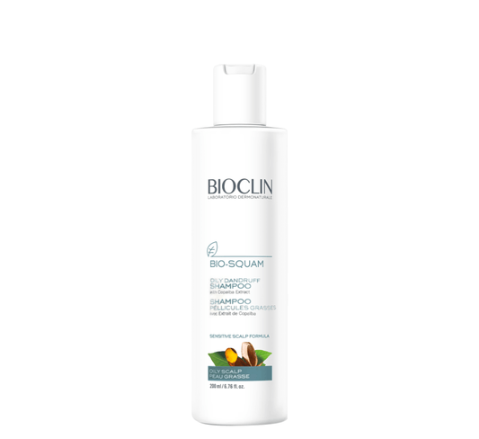 Bioclin Bio-Squam Oily Dandruff Shampoo *200ml - Halsa