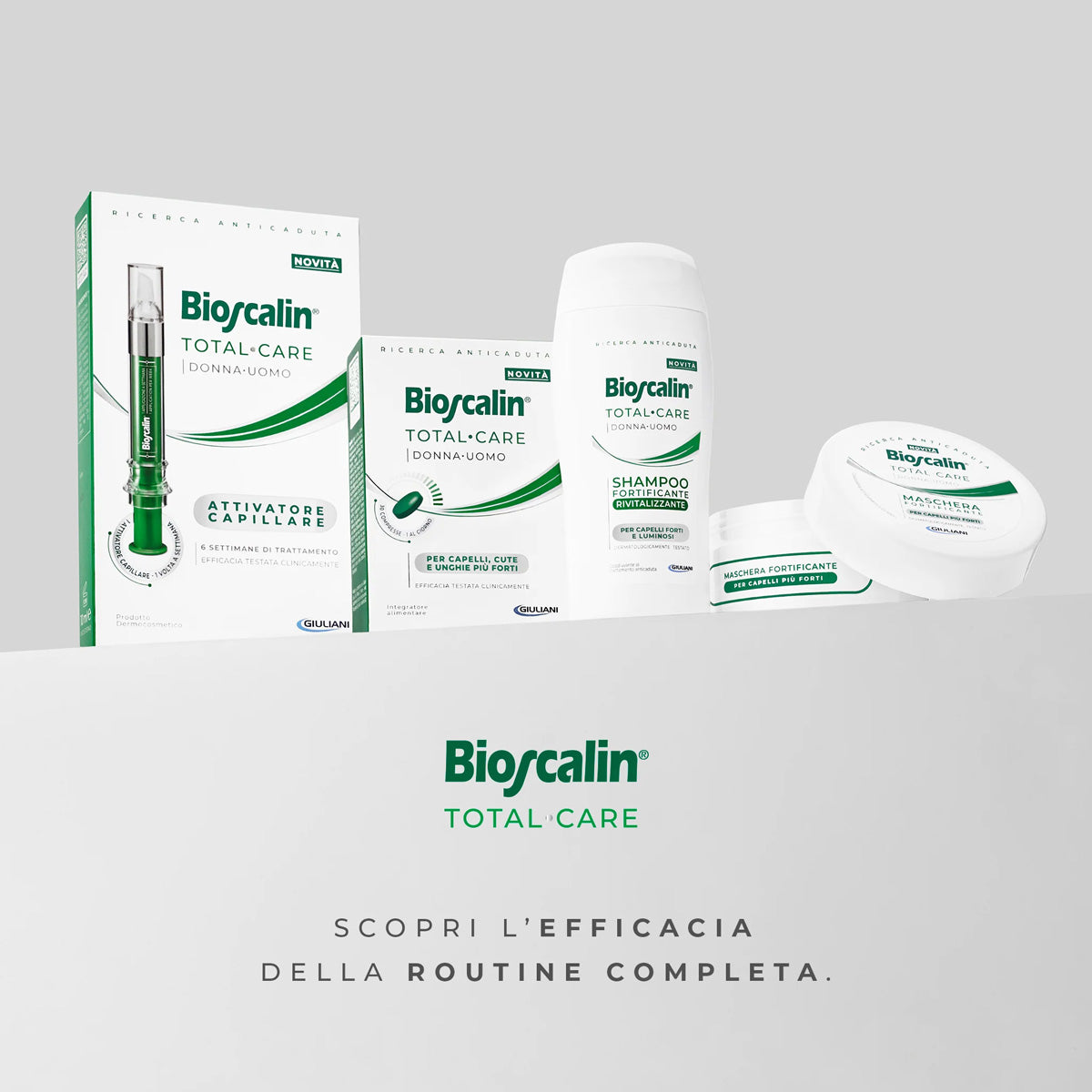 Bioscalin – Total Care Shampo forcuese, revitalizuese për meshkuj dhe femra