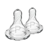 Dr. Brown's Natural Flow Narrow Baby Bottle Silicone Nipple, 2-Pack