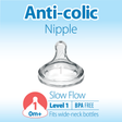 Dr. Brown's Natural Flow Wide-Neck Baby Bottle Silicone Nipple