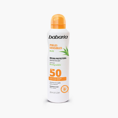 Babaria Sensitive Skin Sunscreen Mist SPF50 (*200ml)