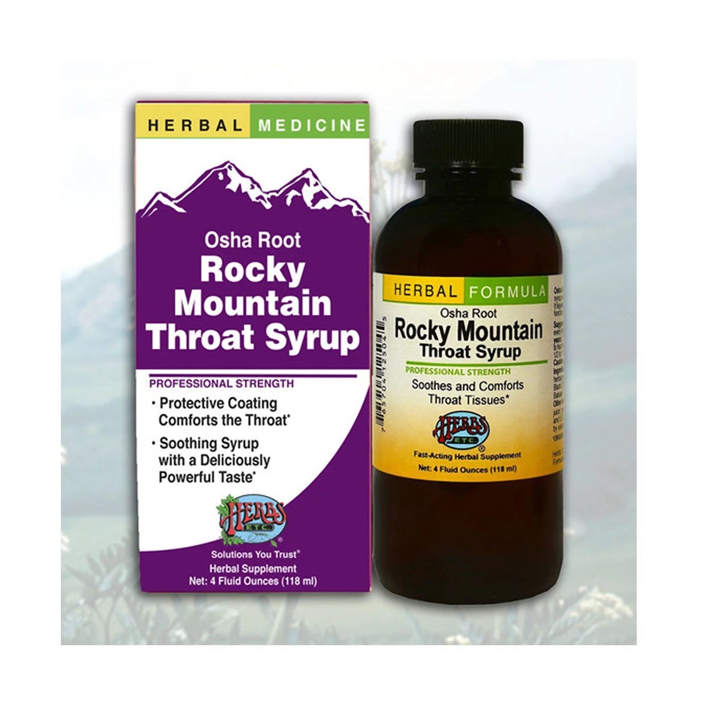 ROCKY Mountain Throat Syrup 4 oz_Trace Herbals