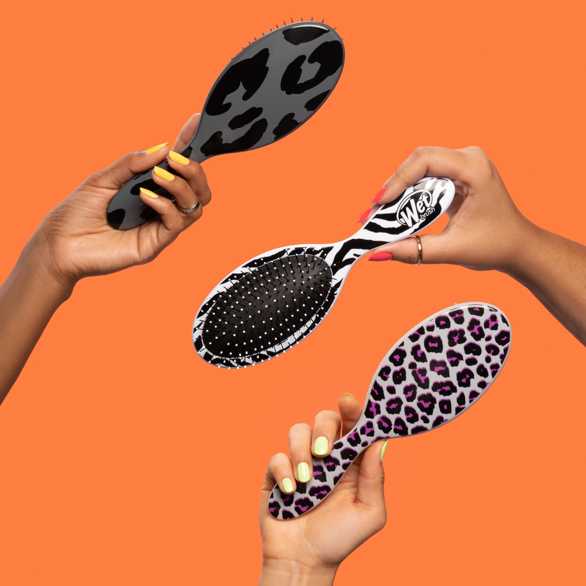 Wet Brush Original Detangler Brush - Safari Pink Leopard- 1 Pc