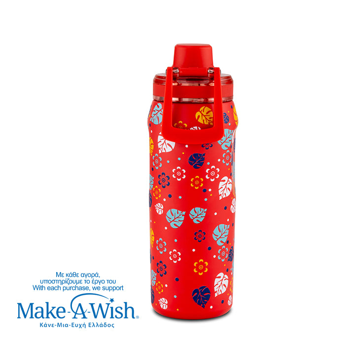 Stainless steel thermos bottle with spout "We Care", Aloha 500ml