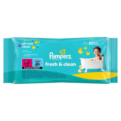 Pampers Fresh Clean Wet Wipes *80pcs