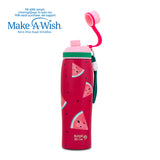 Stainless steel vacuum travel bottle with pouring lid "We Care", Watermelon 650ml