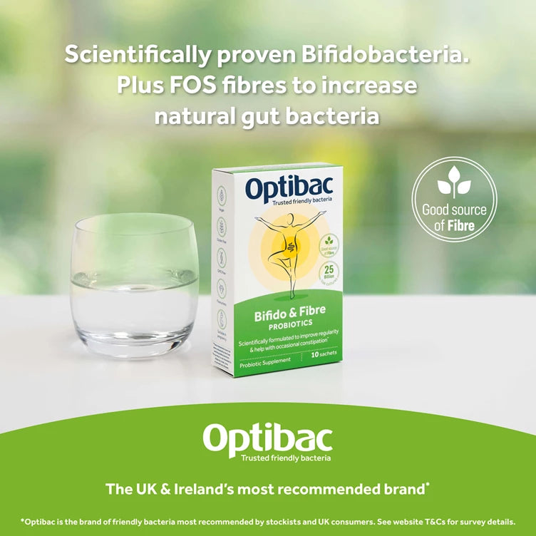 Optibac Bifido & Fibre Probiotics *10 bustina